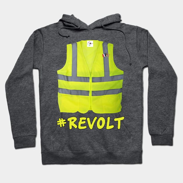 Yellow Vest Rally Support Hoodie by CharJens